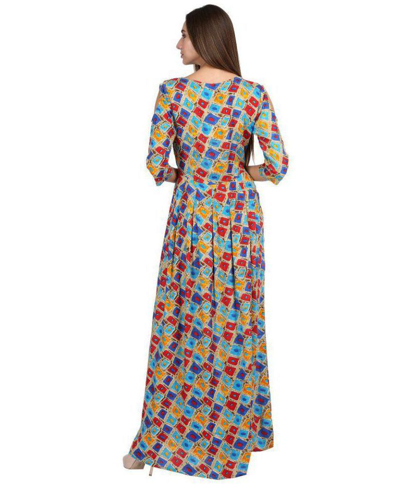 Tina Fashion Cotton Multi Color A- line Dress - Buy Tina Fashion Cotton ...