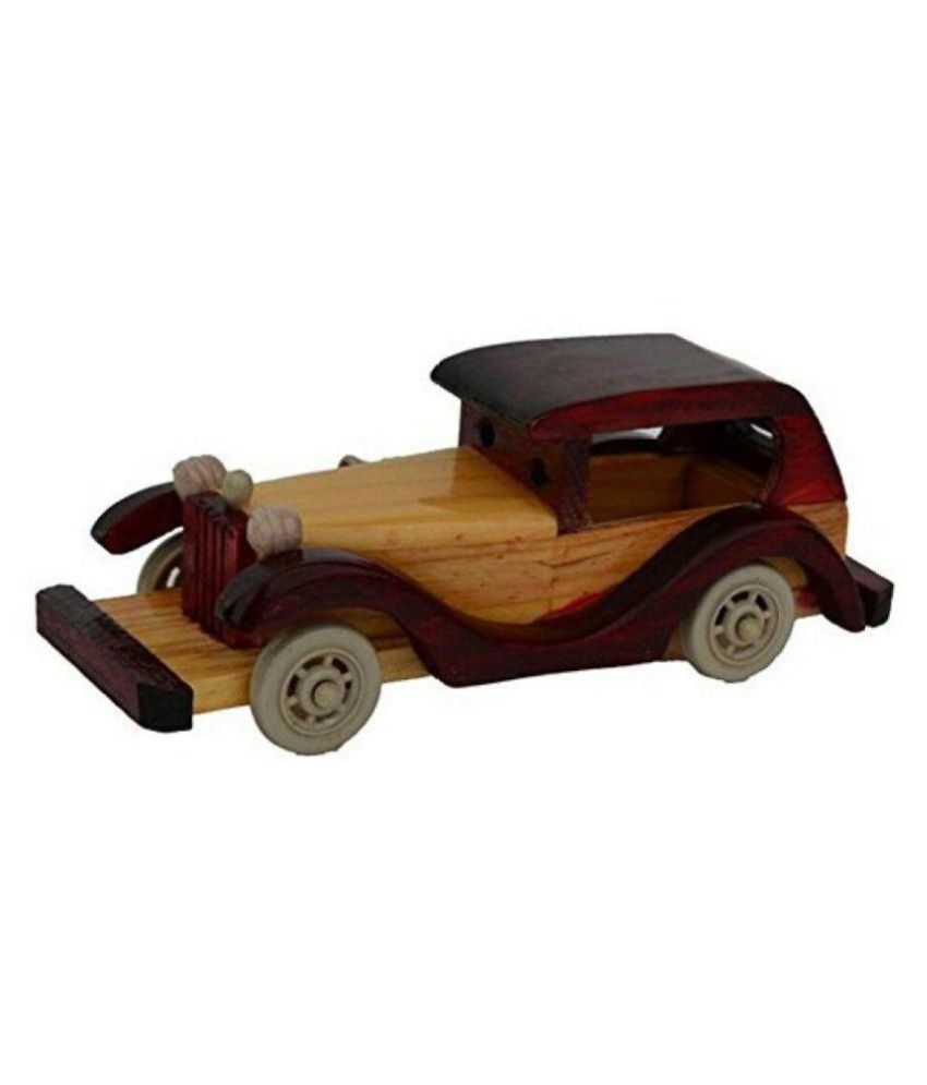     			Dizardo Kraft Wooden Vintage Roof Car Toy
