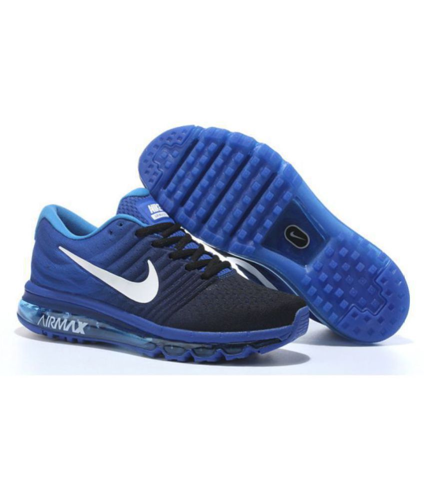 nike air max blue running shoes