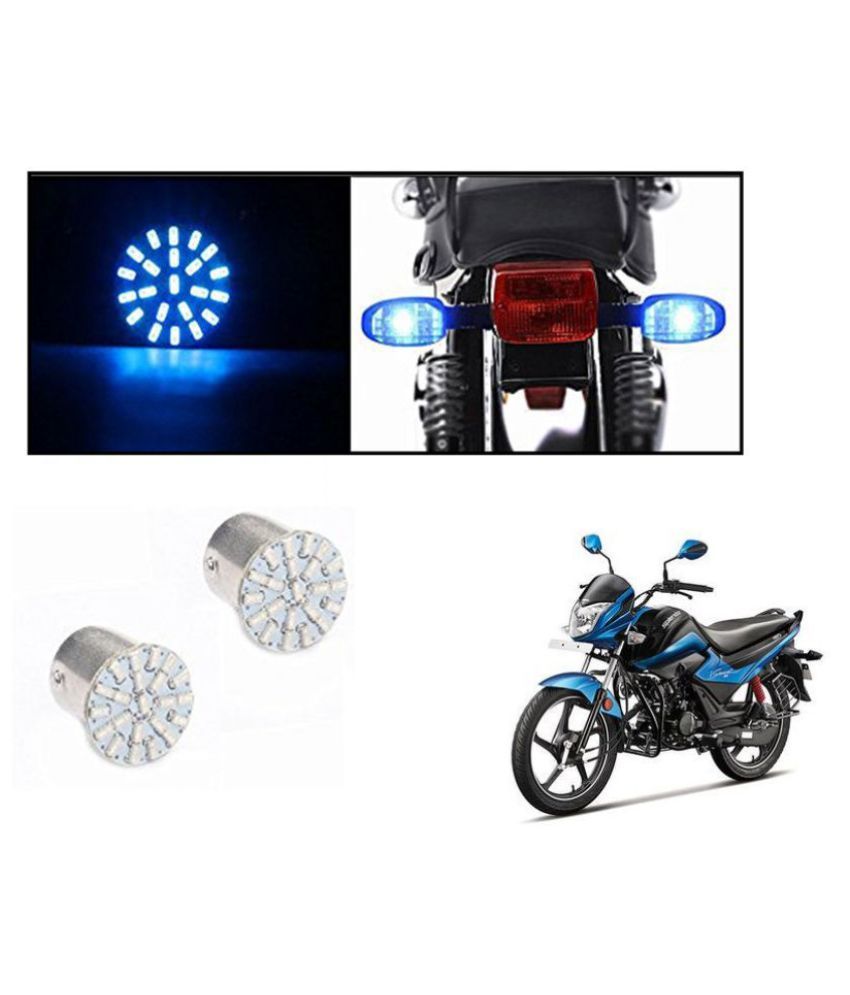 Speedwave Bike Turn Indicator LED COB Bulbs Blue Set Of 2 for Hero