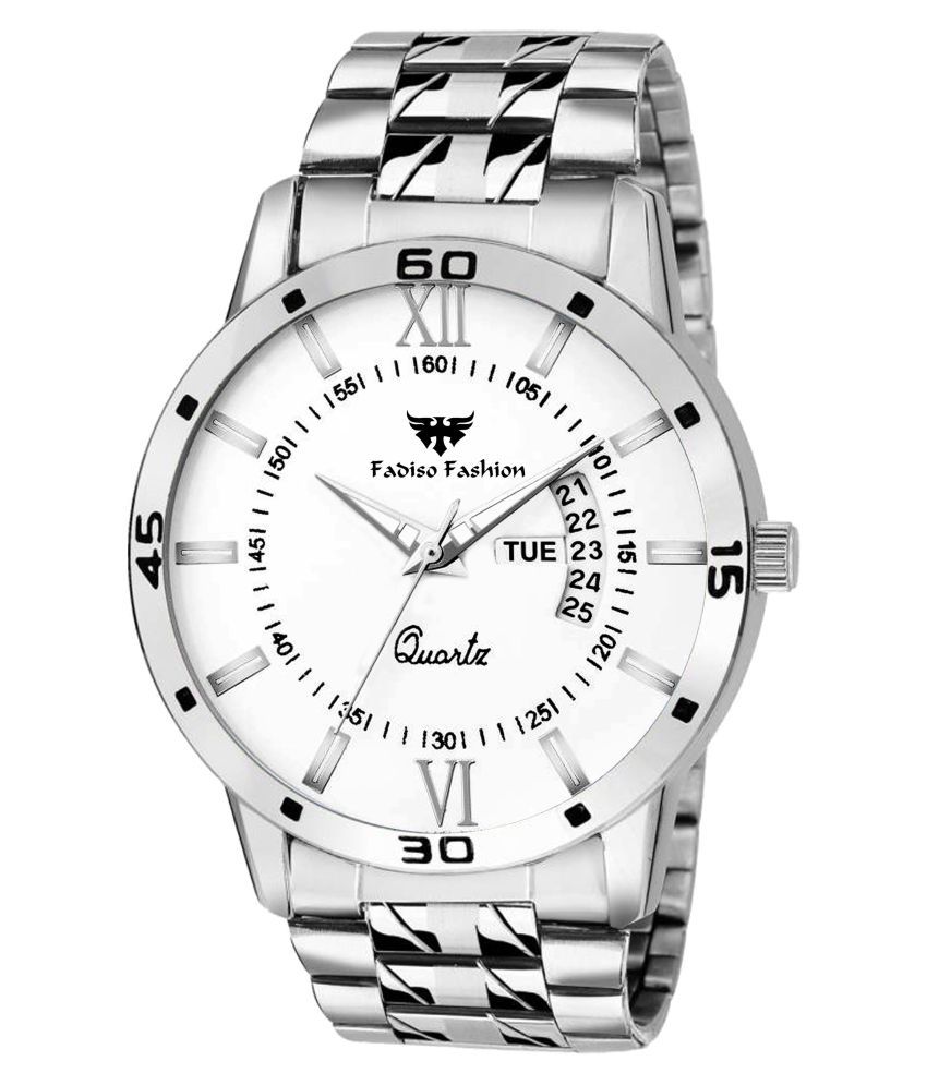 Fadiso Fashion FF1257-WH White Metal Analog Men's Watch