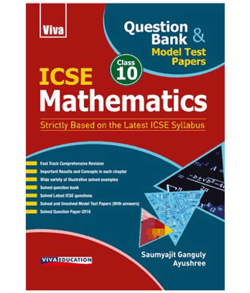 ICSE Question Bank In Mathematics Class 10 Buy ICSE Question Bank In 