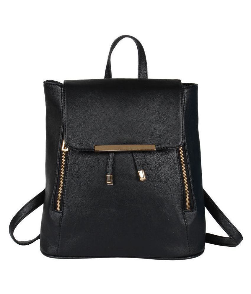     			Lychee Bags BLACK Backpack