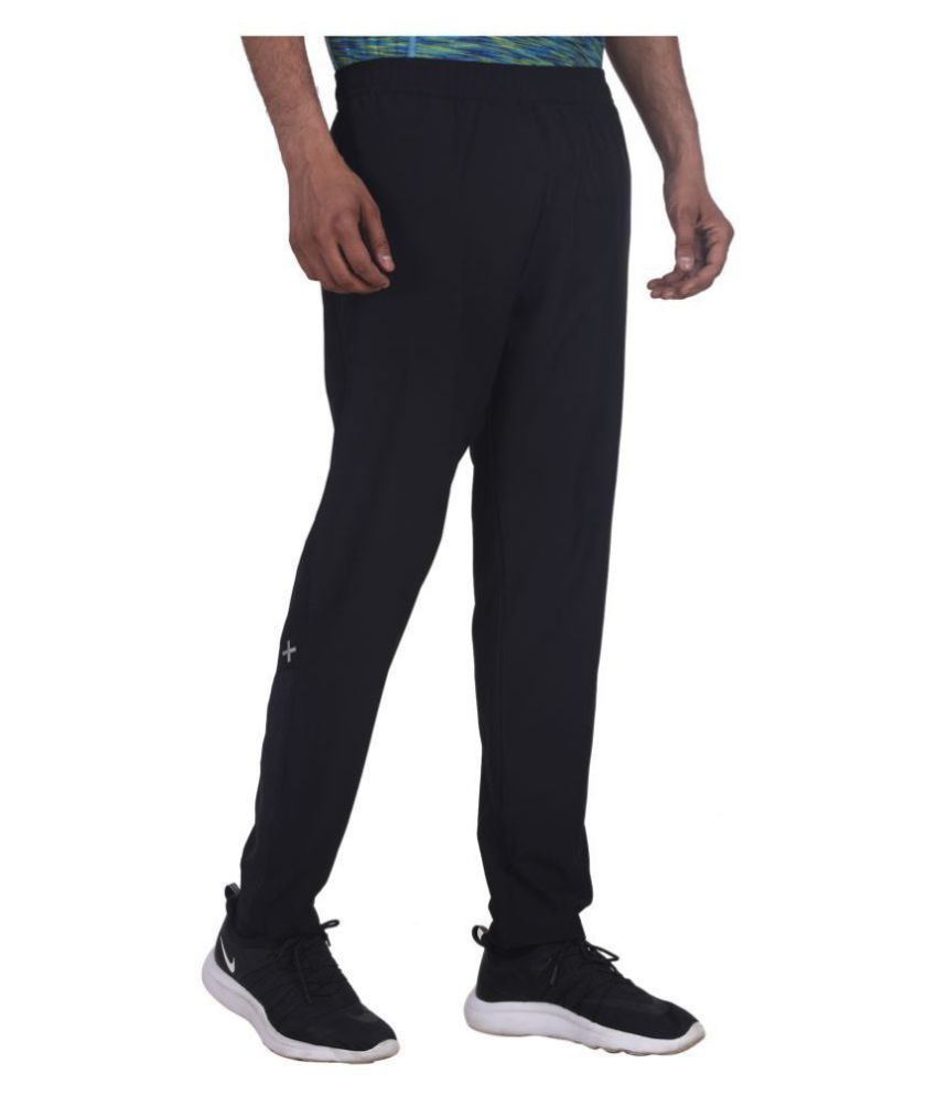 Adidas Black Polyester Lycra Trackpant - Buy Adidas Black Polyester ...