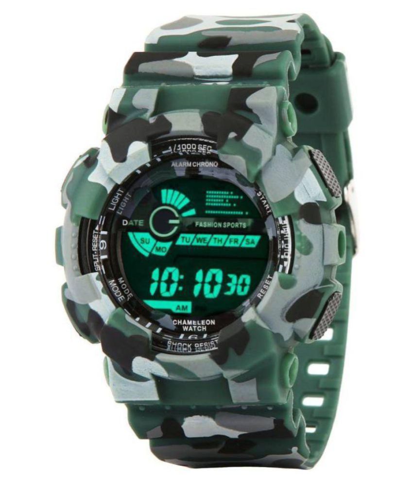 Renaissance Traders Army military gym Silicon Digital Men's Watch - Buy ...