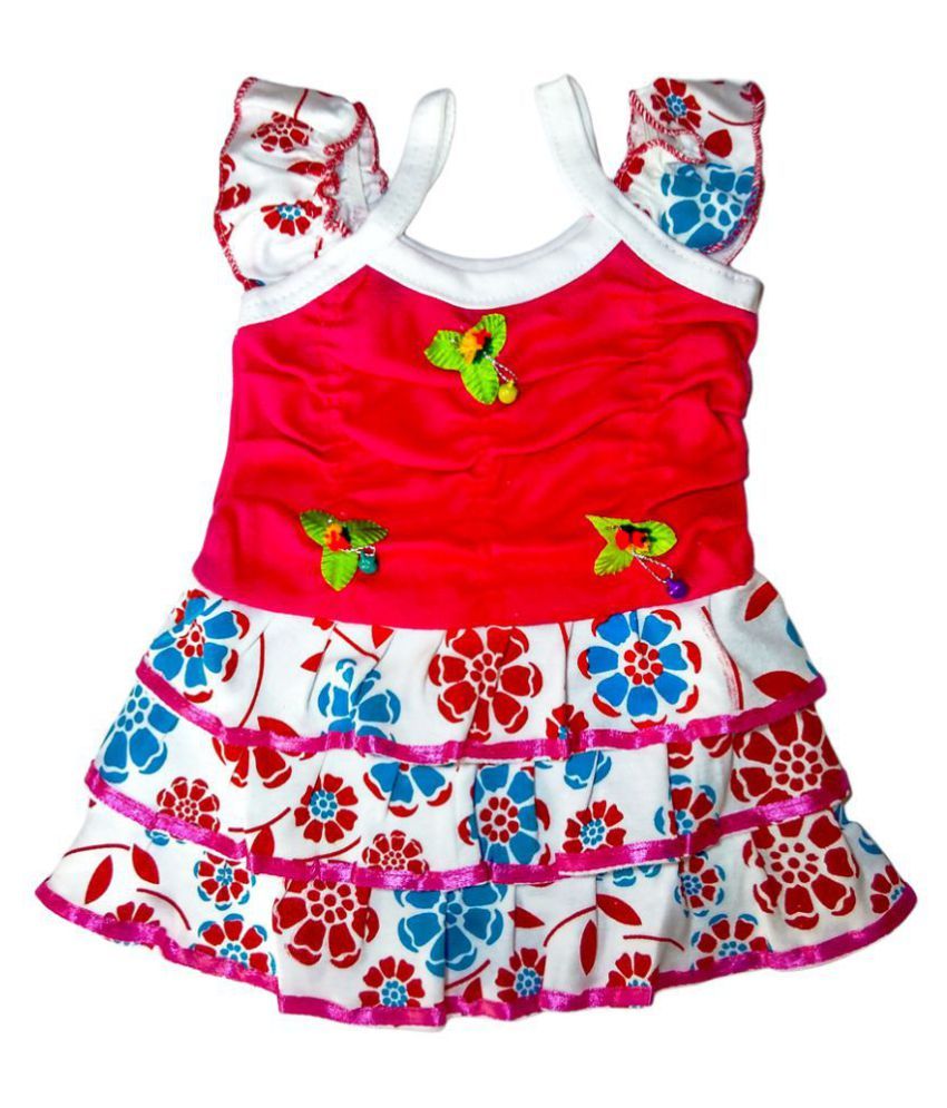 red and green frock