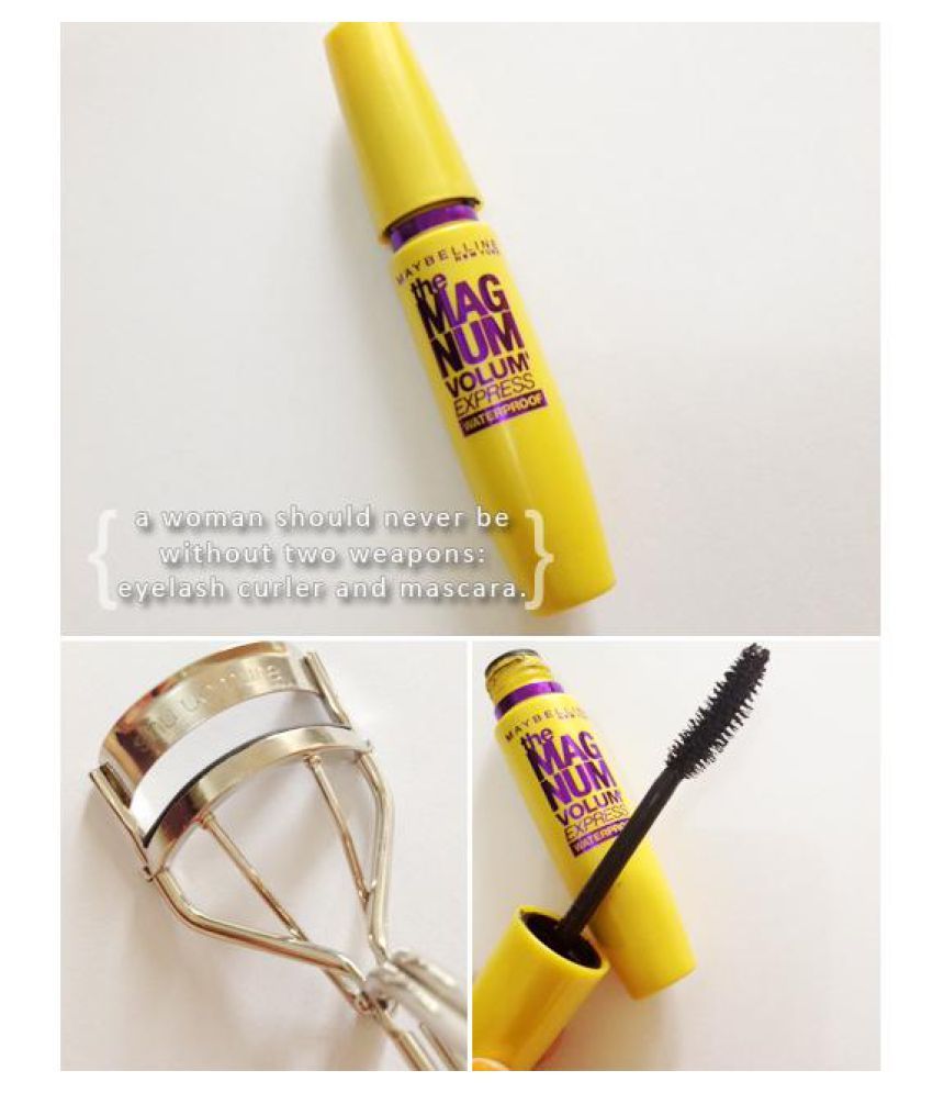 Maybelline mag num mascara,Eyelashes, Mascara Eyelashes Curler 9.2 gm