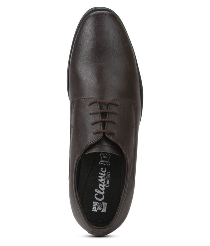 red chief brown derby shoes
