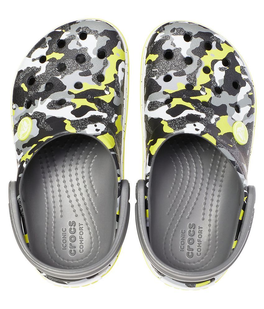 Crocs Crocband Camo Spec Grey Boys Clog Price in India- Buy Crocs ...