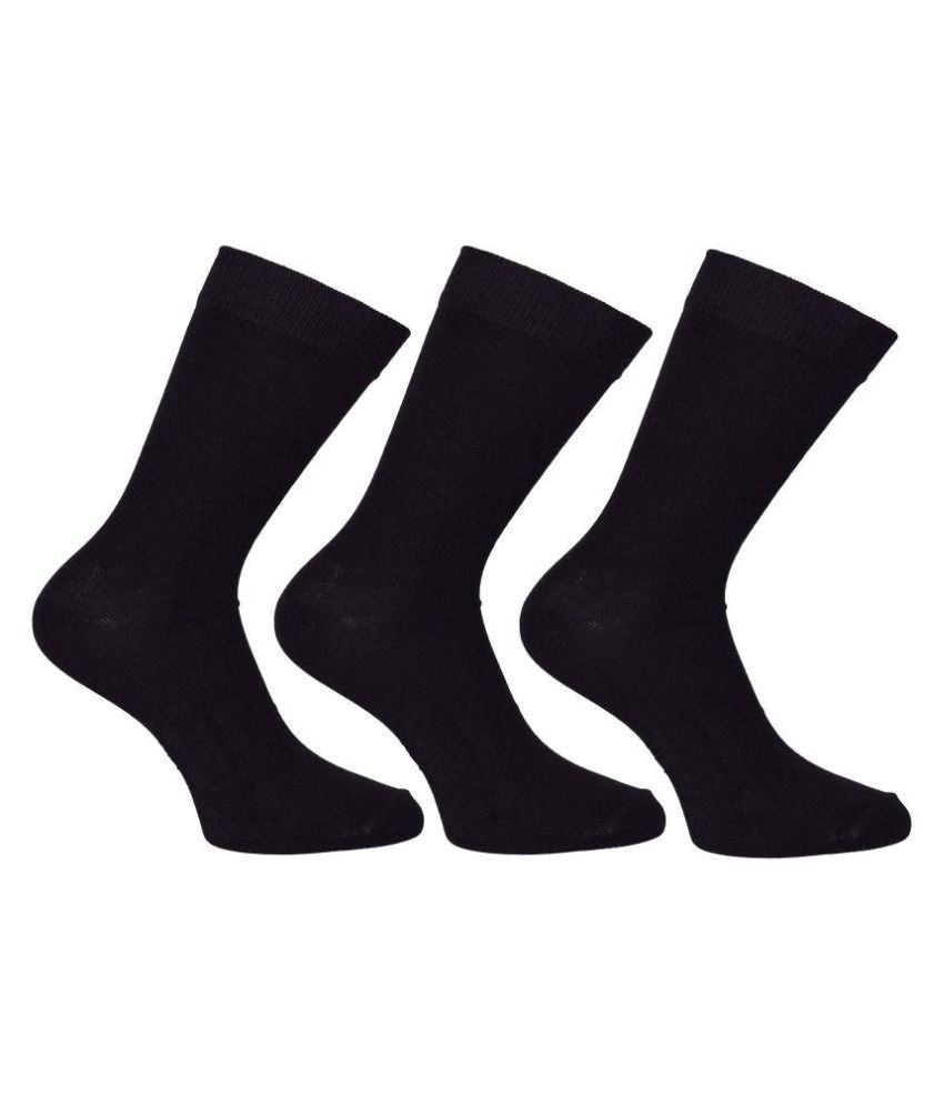 FOOTPAID Black Formal Full Length Socks: Buy Online at Low Price in ...