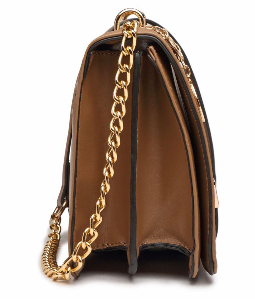 Diana Korr Brown P.U. Sling Bag Buy Diana Korr Brown P.U. Sling Bag