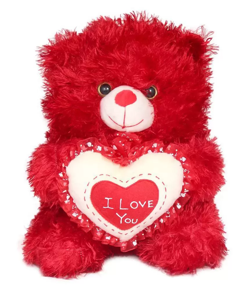 Tickles Romantic Love Heart Teddy Soft Stuffed Plush Animal Toy ...
