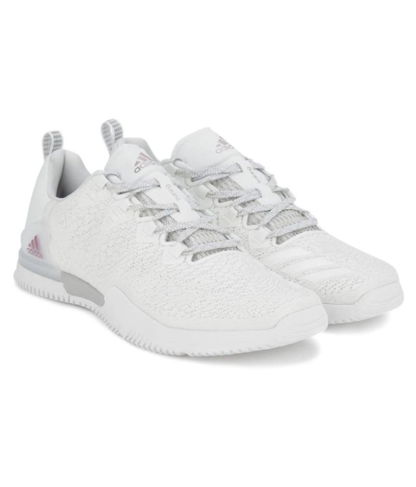 adidas white training shoes