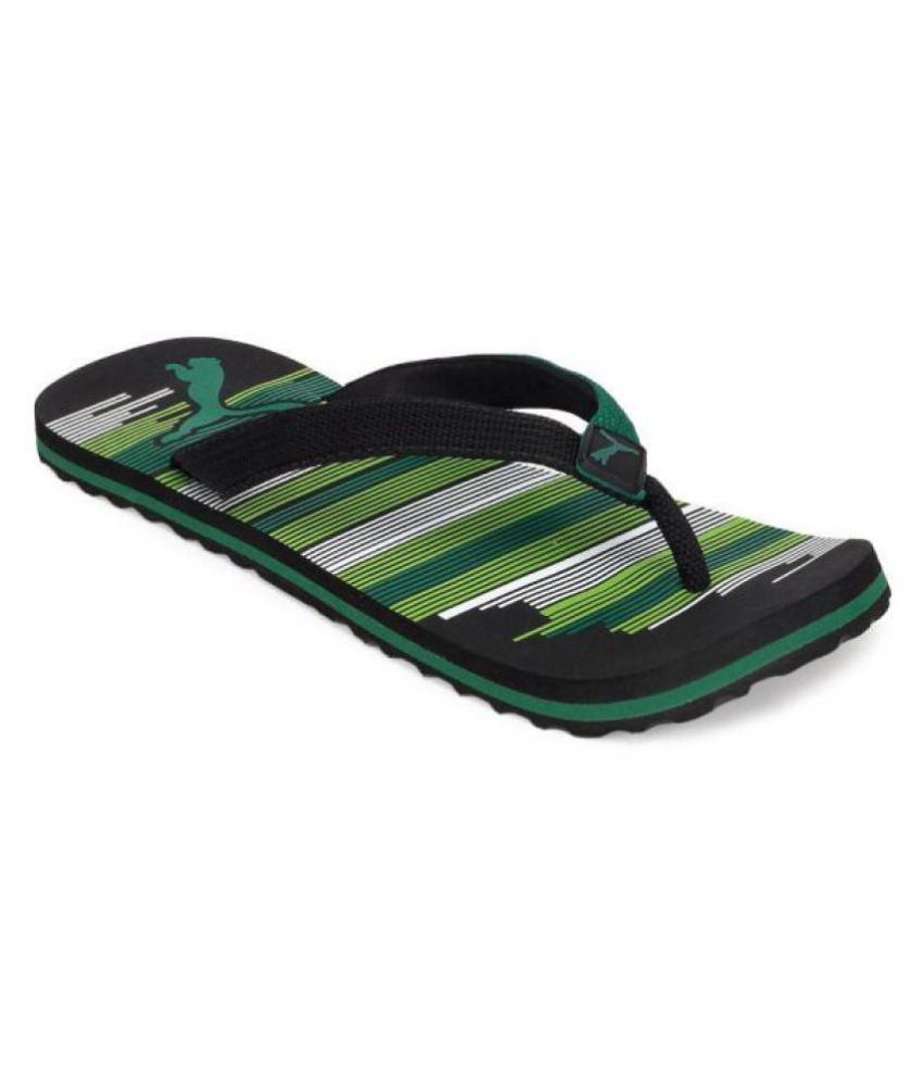 Puma Beach IDP Green Daily Slippers Price in India- Buy Puma Beach IDP Green Daily Slippers 
