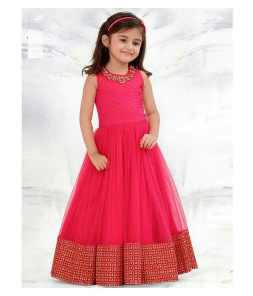 White Button Designer New Latest Pink Form With Golden Embroidery