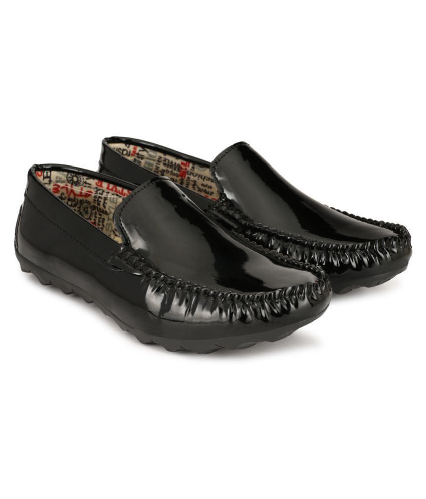 lee fox loafers black