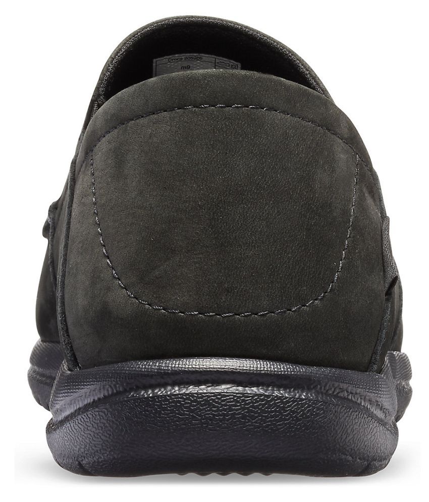 new look chunky croc loafer in black