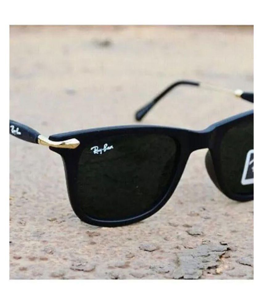 ray ban dark black sunglasses