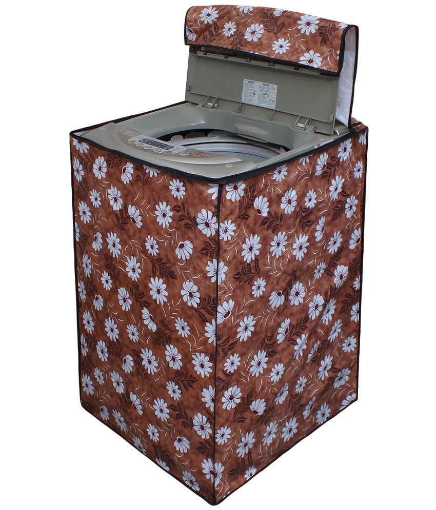 Glassiano Single PVC LG T7577NEDLY 6.5Kg Smart Inverter Fully Automatic Washing Machine Covers
