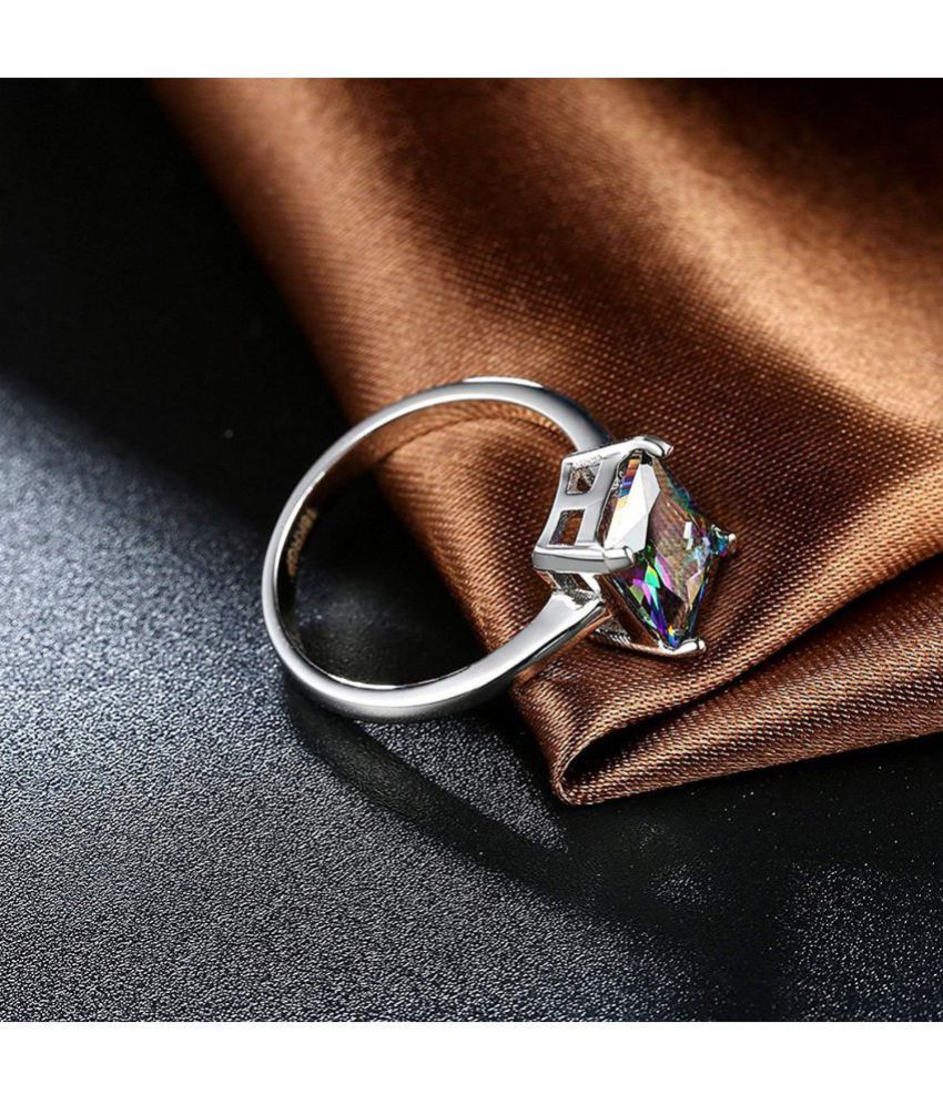 Yellow Chimes A5 Grade Crystal 'The Stone Topped' 18K Platinum Plated