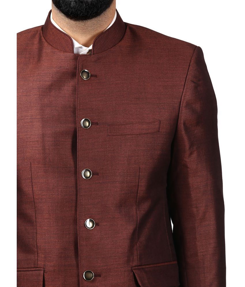 maroon formal coat