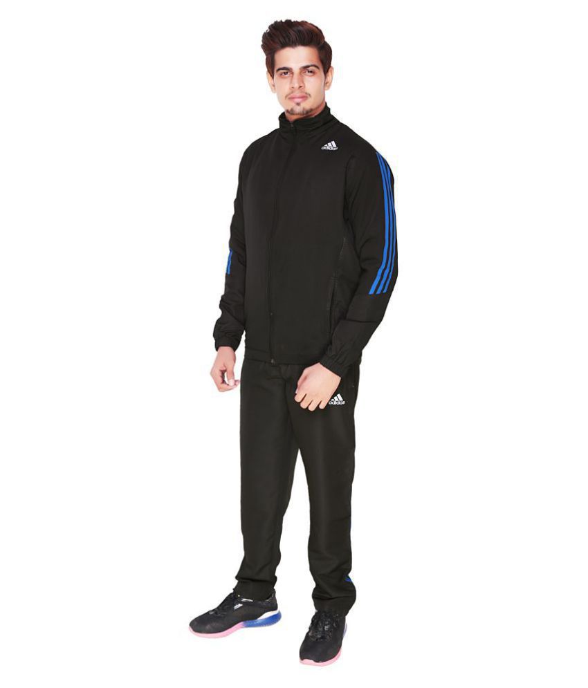 Adidas Black Polyester Track Suit - Buy Adidas Black Polyester Track ...