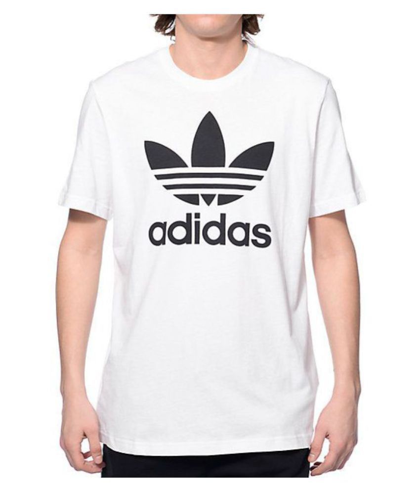 Adidas White Round T-Shirt - Buy Adidas White Round T-Shirt Online at Low  Price - Snapdeal.com