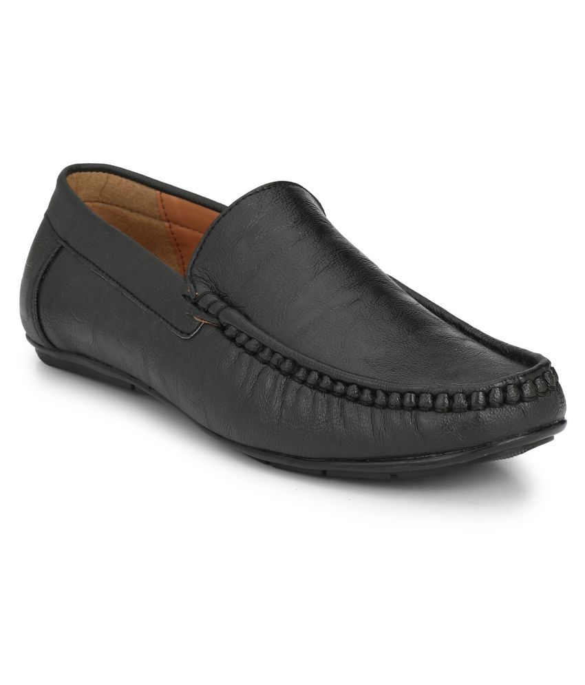 lee fox loafers black