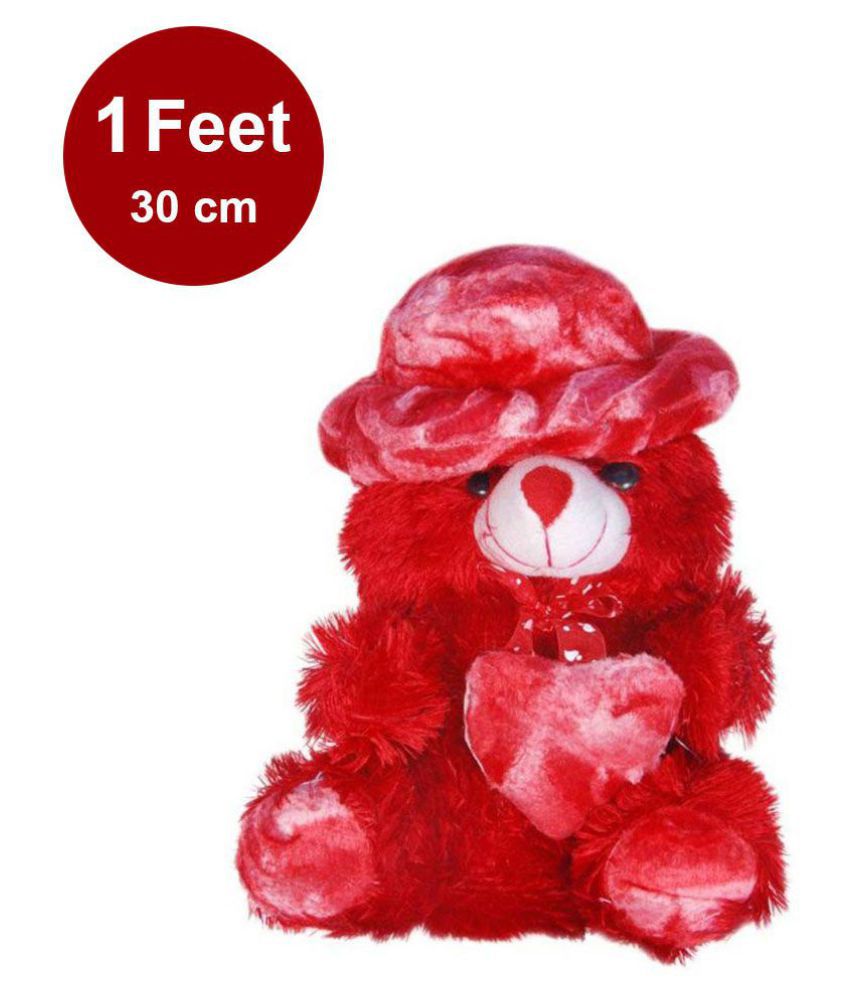 teddy bear image red colour