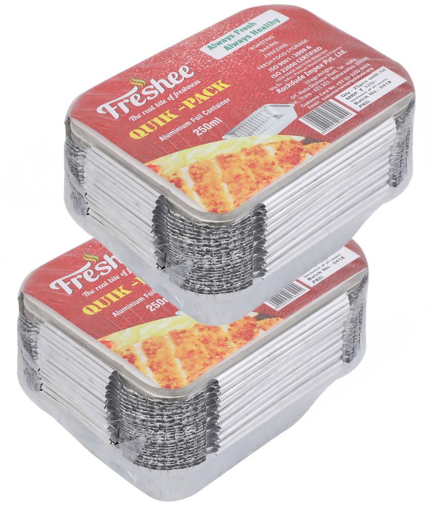     			Freshee Disposable Aluminium Foil Container 250ml 50pcs