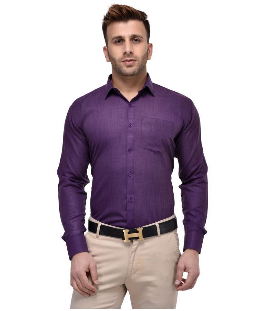     			Hangup Purple Regular Fit Shirt