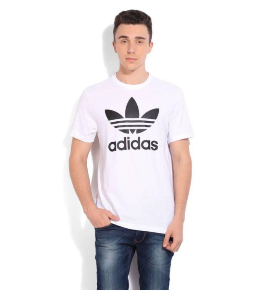 Adidas White Round T-Shirt - Buy Adidas White Round T-Shirt Online at