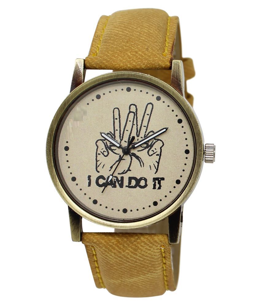 brown belt watch men's