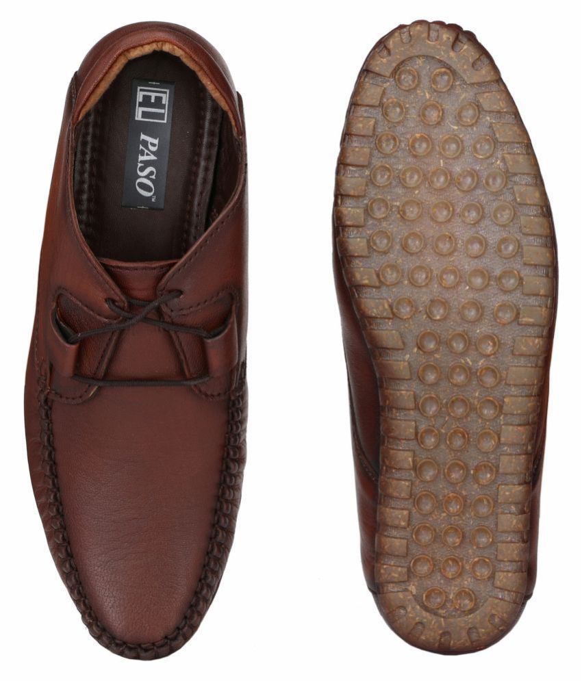 El Paso Lifestyle Brown Casual Shoes - Buy El Paso Lifestyle Brown ...