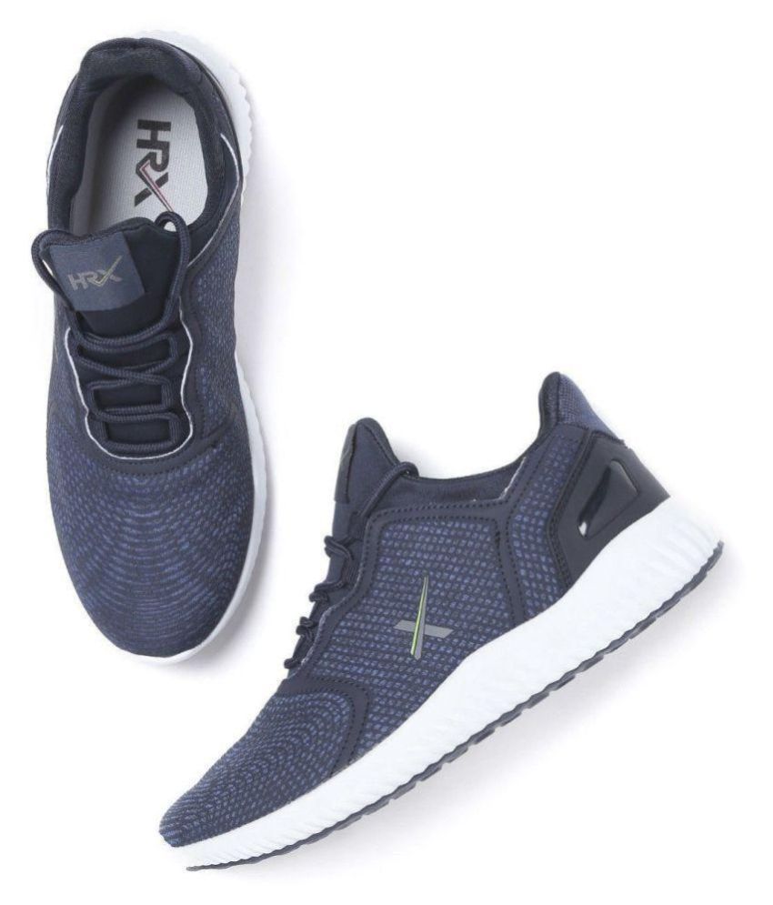 HRX Textured Lifestyle Blue Casual Shoes - Buy HRX Textured Lifestyle ...