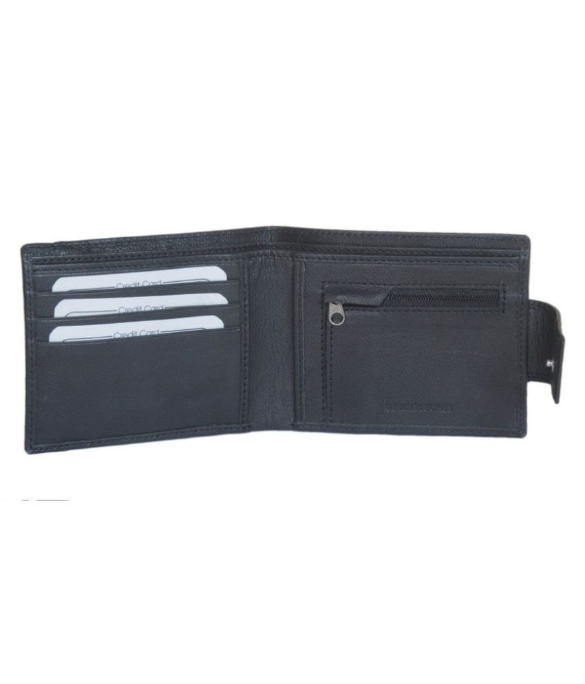 Naysa Leather Black Casual Regular Wallet: Buy Online at Low Price in ...