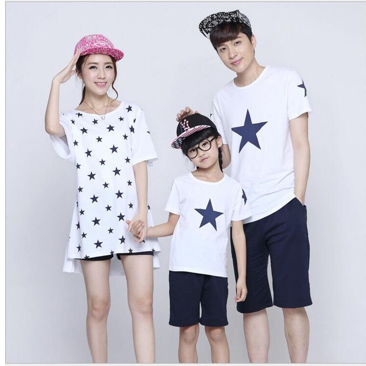 Mom Dad Son Matching Tops Tees T Shirt Family Matching Outfits