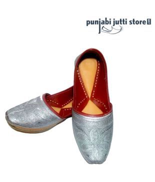 Punjabi jutti store Silver Jutti - Buy 