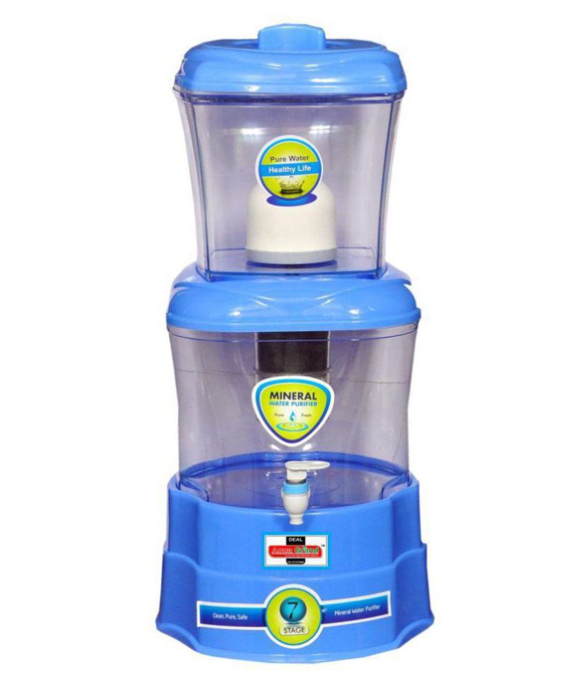 For 999/-(50% Off) AQUAGRAND Deal Aqua 16 Ltr Gravity Unbreakable Water Purifier at Snapdeal