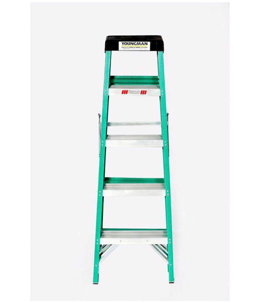 5 Step electric shock proof ladder with tool tray and capacity upto 110
