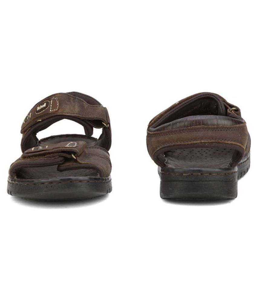 Bata Sports Sandals Brown Faux Leather Floater Sandals Buy Bata
