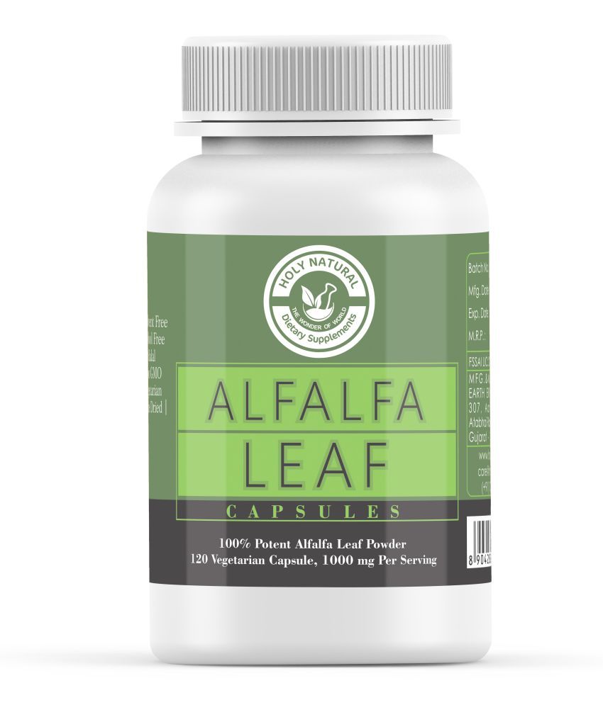     			Holy Natural Alfalfa Leaf - 120 Veggie Capsule 1000 mg Vitamins Capsule