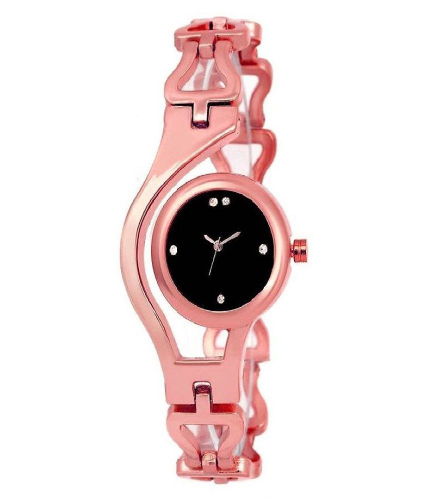 Simone Rose Gold chain Watch For Girls Price in India: Buy Simone Rose ...