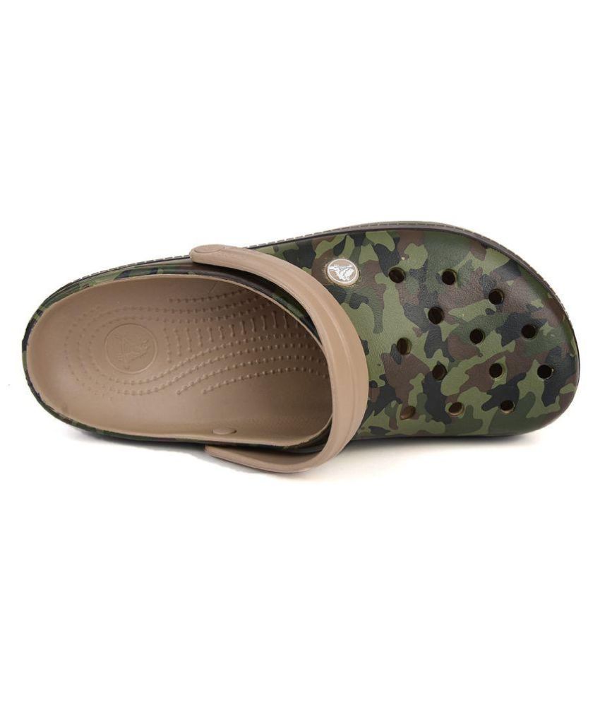 men's camouflage clogs