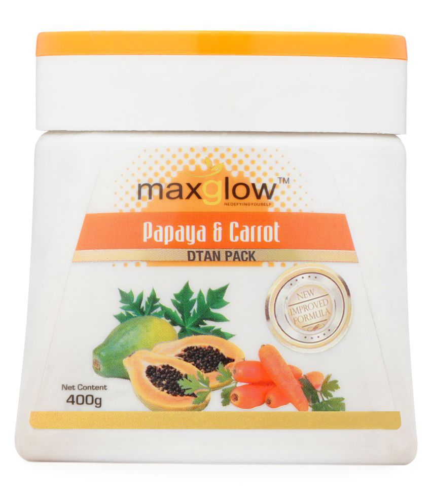     			MaxGlow PAPAYA AND CARROT DE TAN PACK Face Pack Cream 400 gm