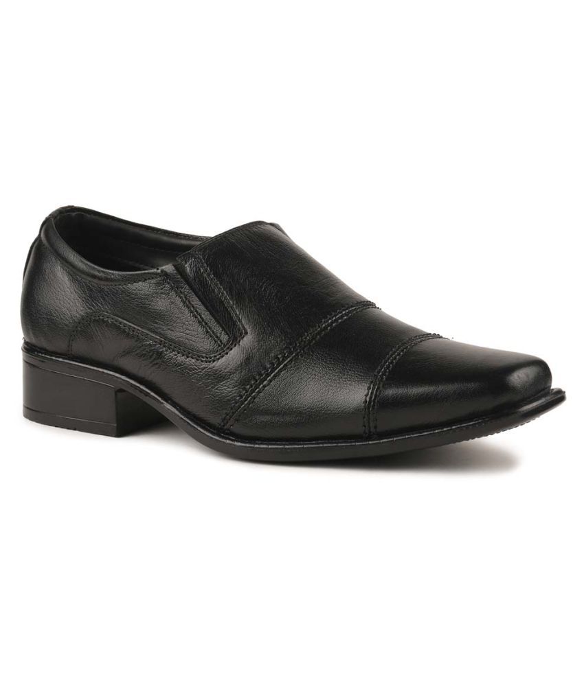 paragon max men's black formal shoes