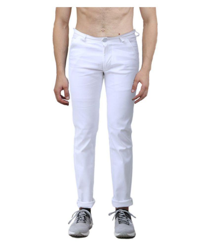 mens white chinos slim fit