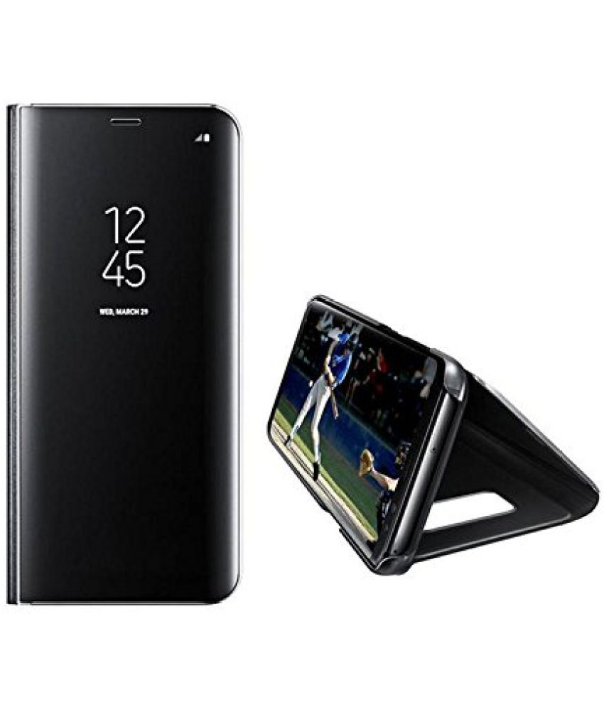 Samsung Note 9 Flip Cover by BM Black Flip Covers Online at Low