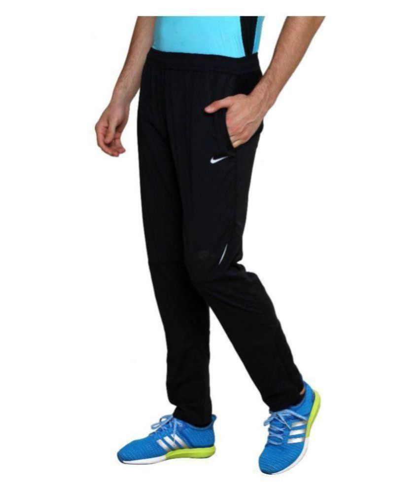 nike blue lycra polyester track pant