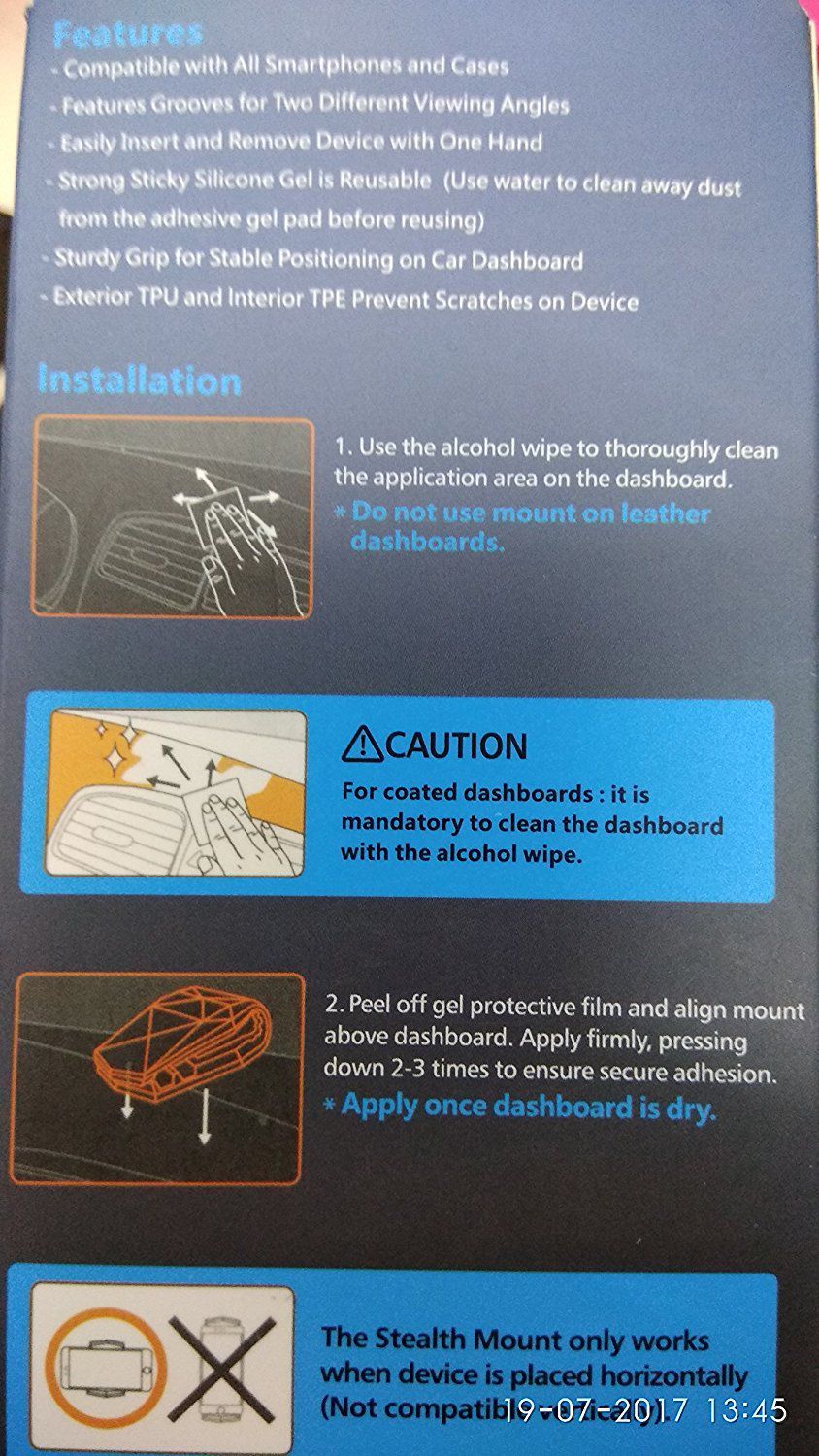 High Quality Car Holder Car Dashboard Mobile Phone Alligator Clip